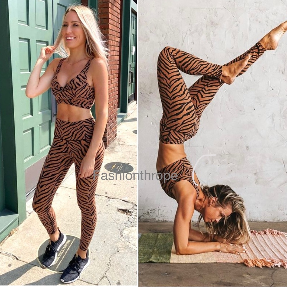 Varley Century Leggings Clay Zebra - Picture 1 of 8